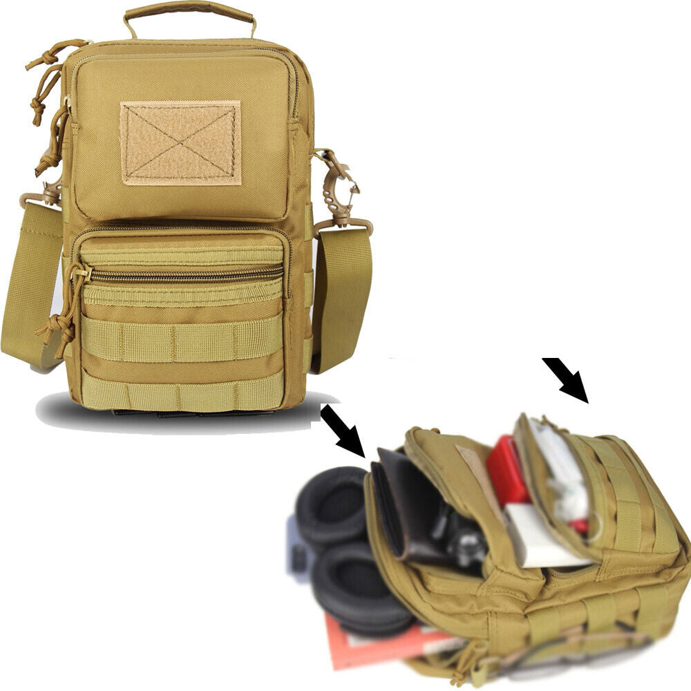 Mochila táctica cruzada con 8 compartimentos y correa de 140 cm (WZ9060) - foto 5