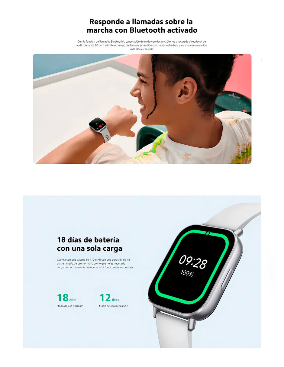 Reloj Inteligente Watch 5 Active con HyperOS Plata