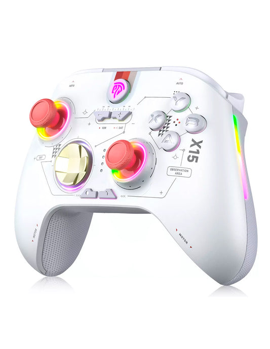 Mando Inalámbrico X15 Bluetooth inalámbrico Gamepad Blanco