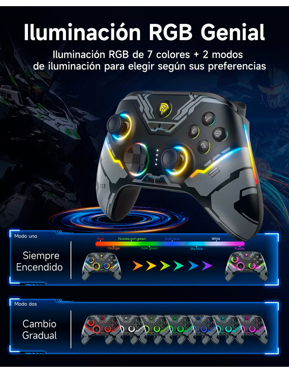 Mando Inalámbrico X15 2.0 Bluetooth inalámbrico Gamepad  Negro