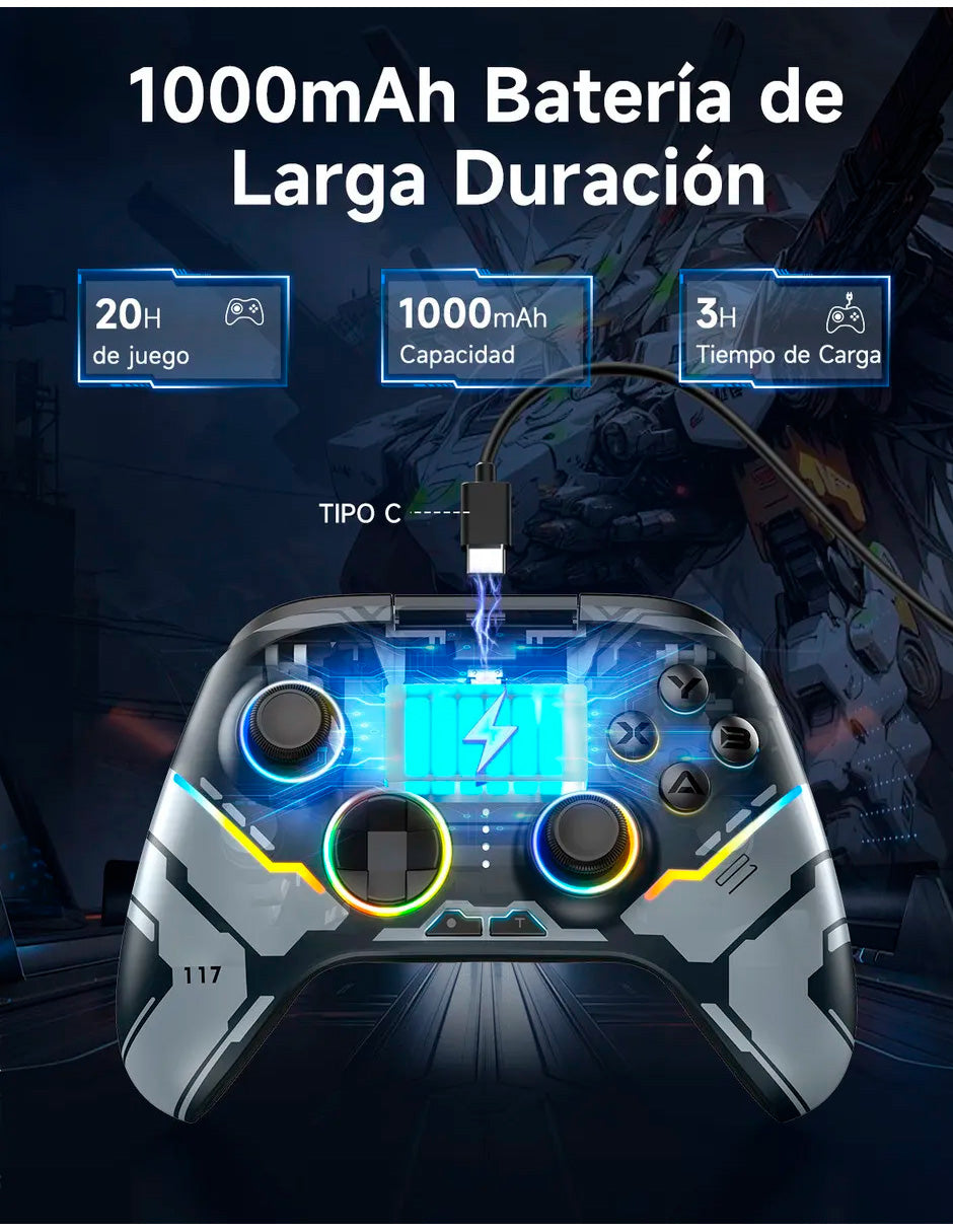 Mando Inalámbrico X15 2.0 Bluetooth inalámbrico Gamepad  Negro