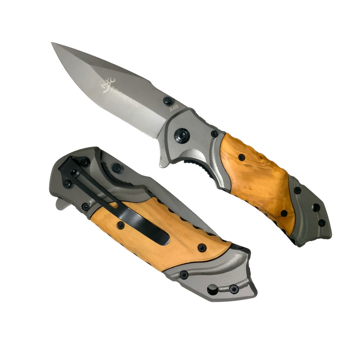 Navaja plegable manual estilo Browning, modelos X49, X47, X50 y X65 - foto 2