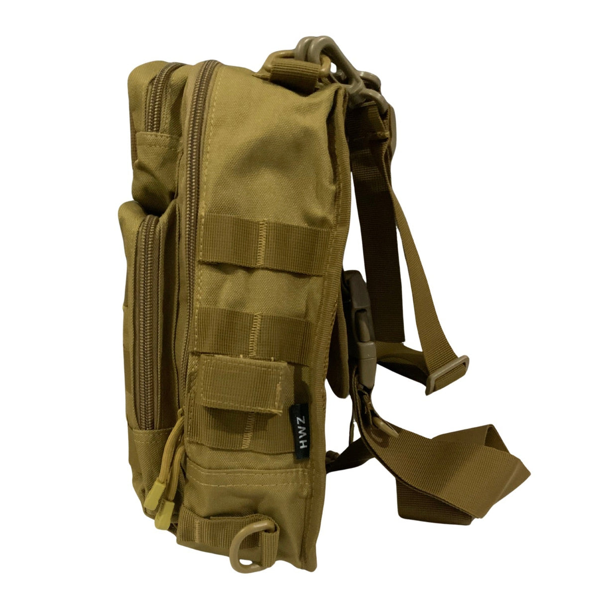 Mochila sling táctica de 6.55 L con sistema MOLLE, para pecho o espalda - foto 3
