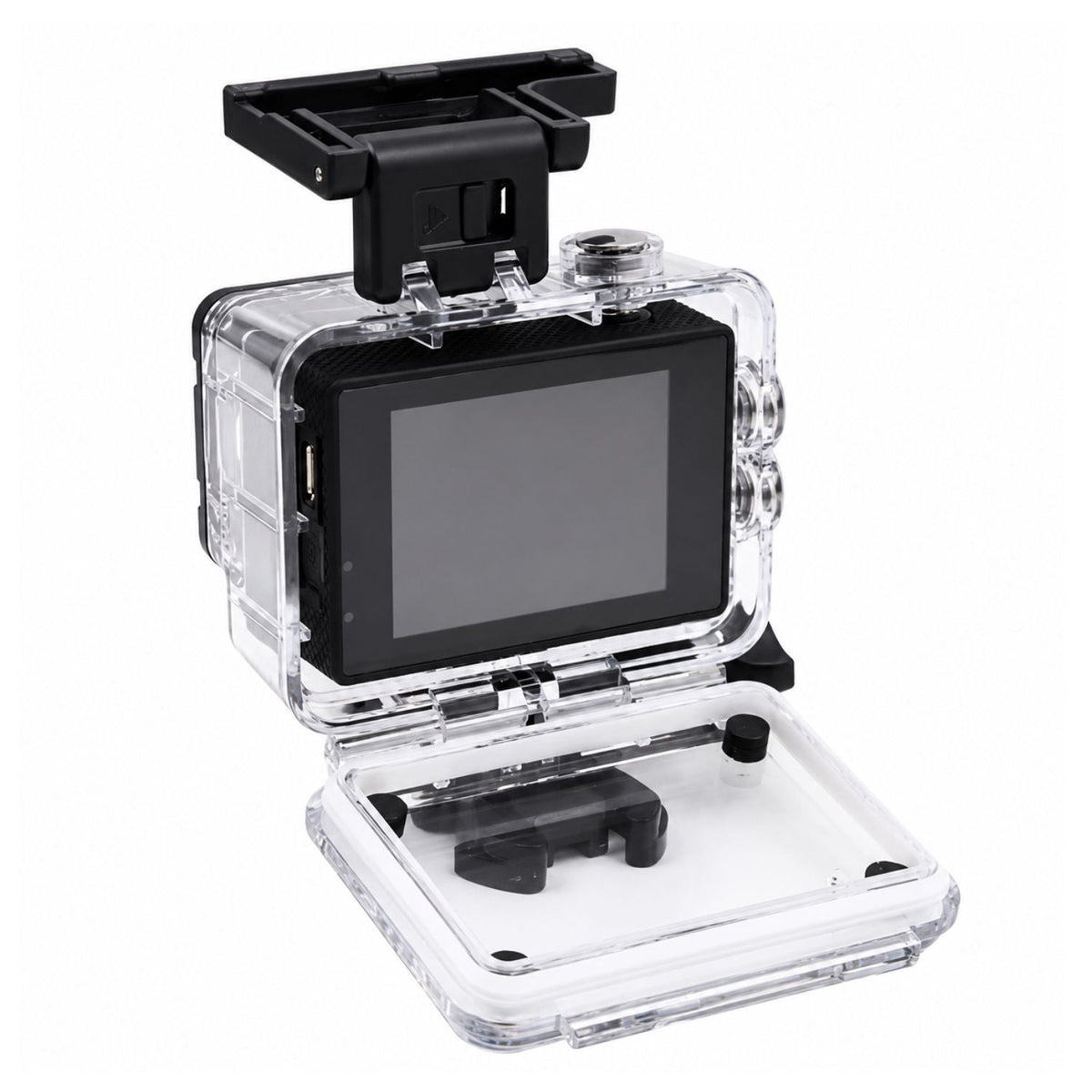 Cámara deportiva Full HD 1080P con carcasa sumergible y accesorios - foto 2