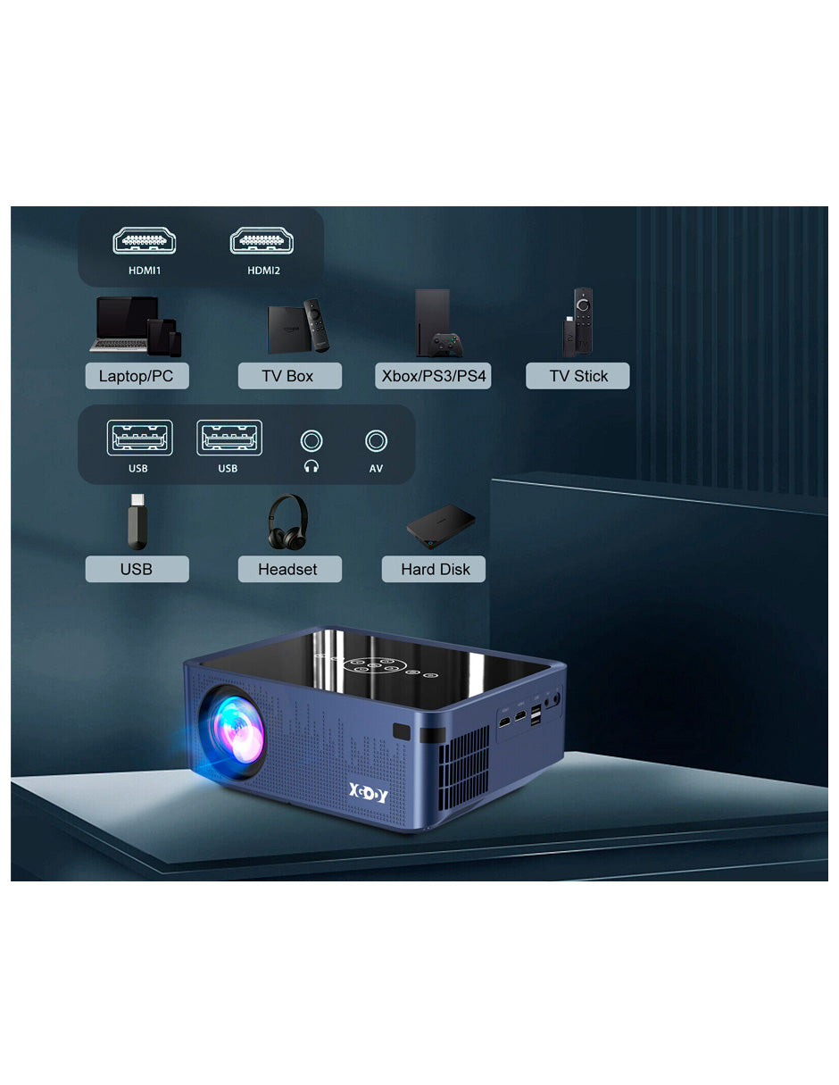 Proyector Petukita Box X-Nano con Android / Wifi / Full Hd Blue