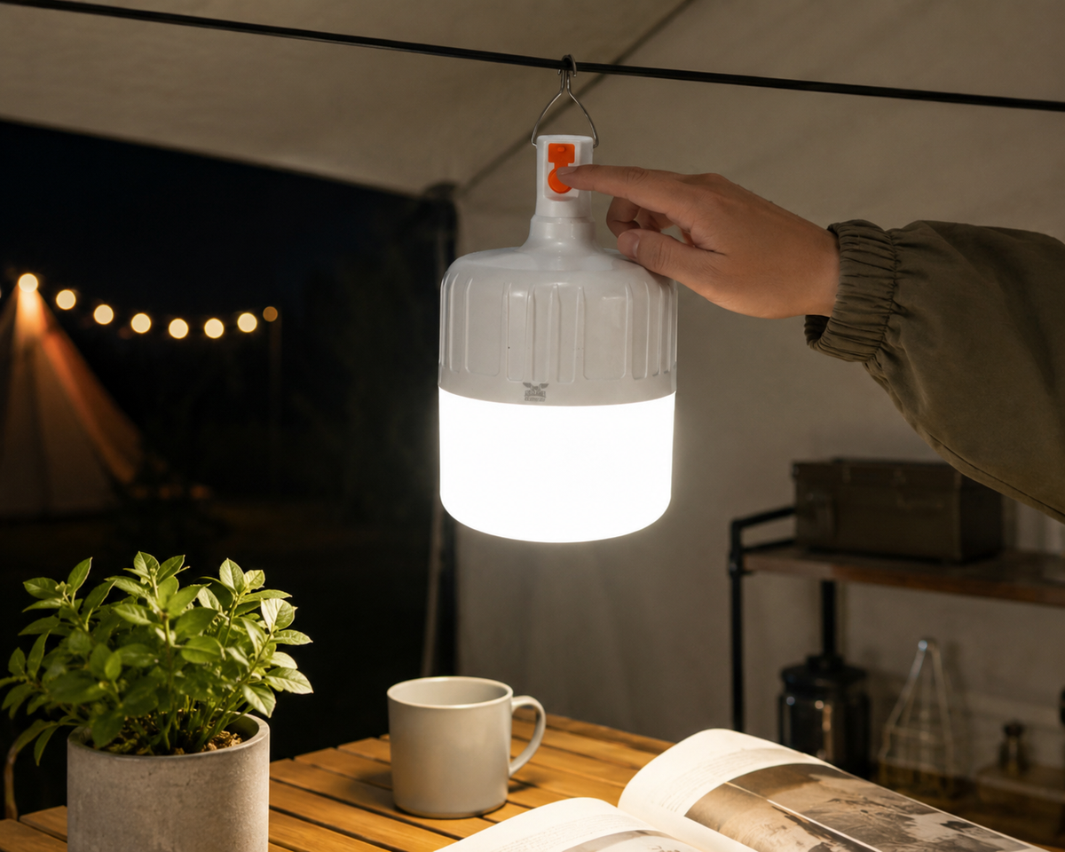 Foco LED portátil recargable de 24 W con gancho metálico XQ36W - foto 4