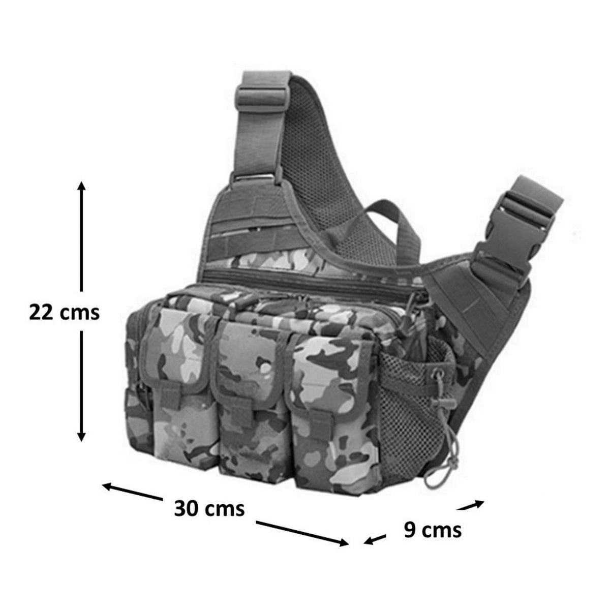 Mochila táctica cruzada con Molle y varios compartimentos XB053 - foto 2