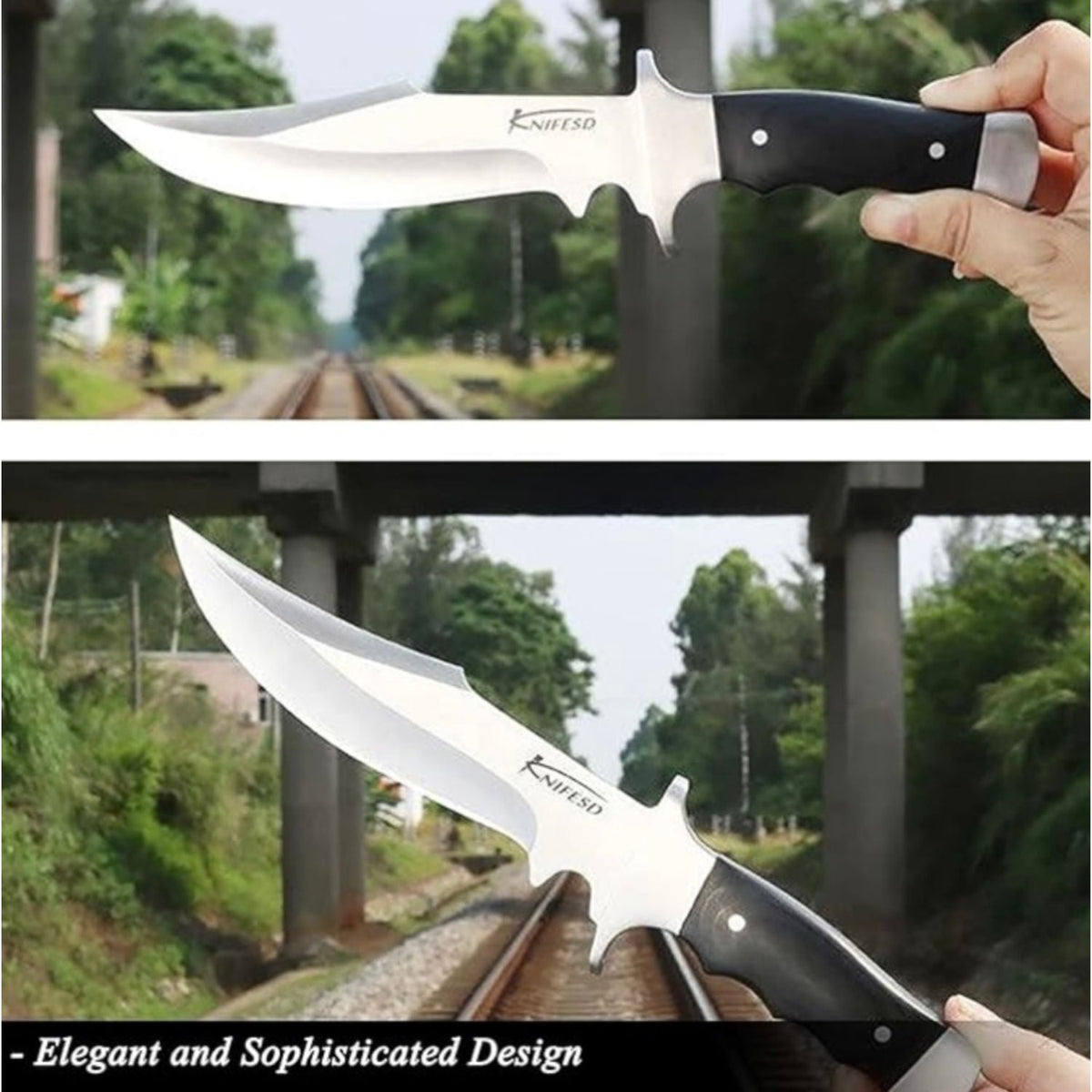 Cuchillo de hoja fija para supervivencia con funda, versión CH - foto 7