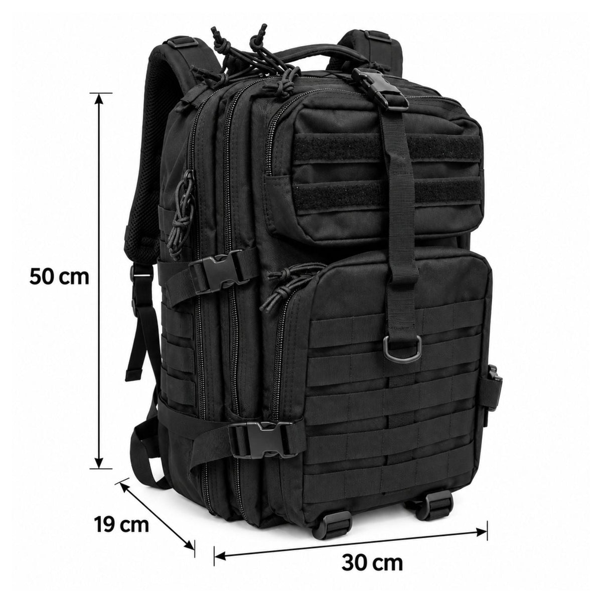 Mochila táctica de 34 L con MOLLE, forro impermeable y 4 compartimentos - foto 2