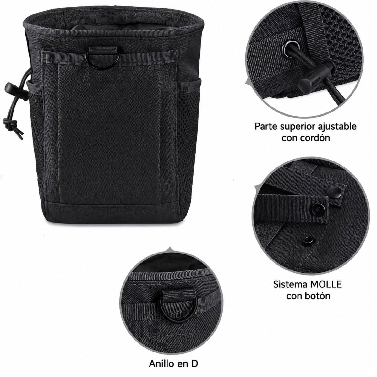 Bolsa recuperadora táctica estilo dump pouch con MOLLE - foto 6