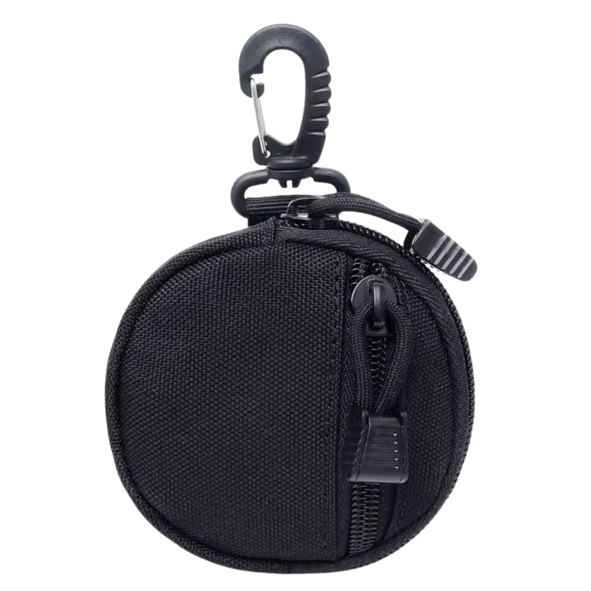 Mini bolsa EDC con mosquetón giratorio y doble cremallera