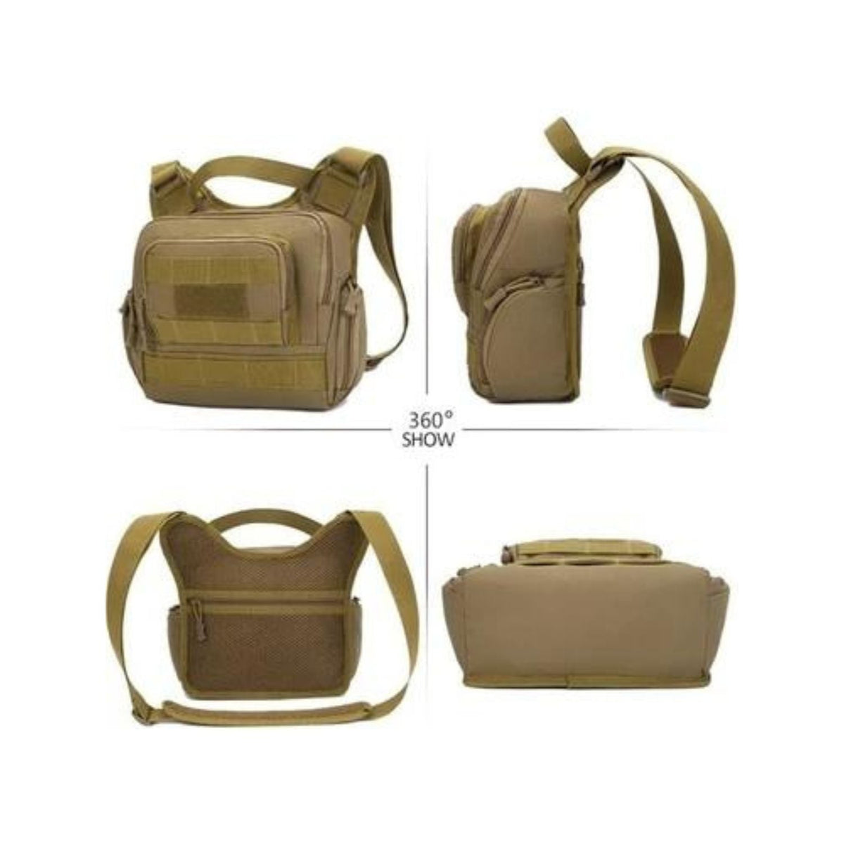 Pechera táctica con porta parches y sistema Molle YB1444 - foto 7