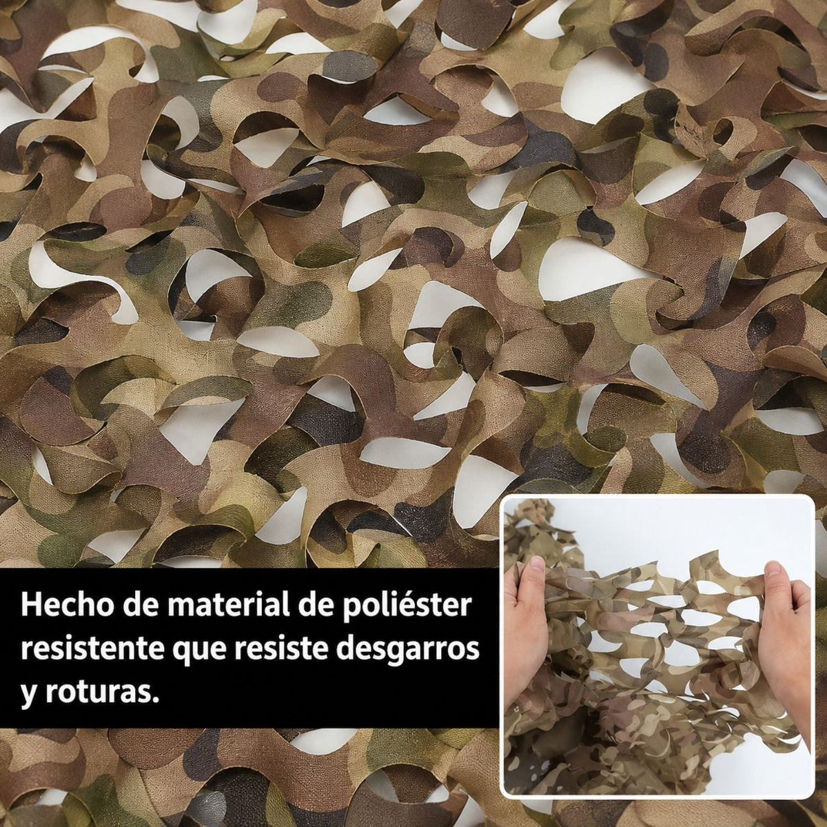 Red de camuflaje militar de 6 x 4 metros con bucles reforzados - foto 5