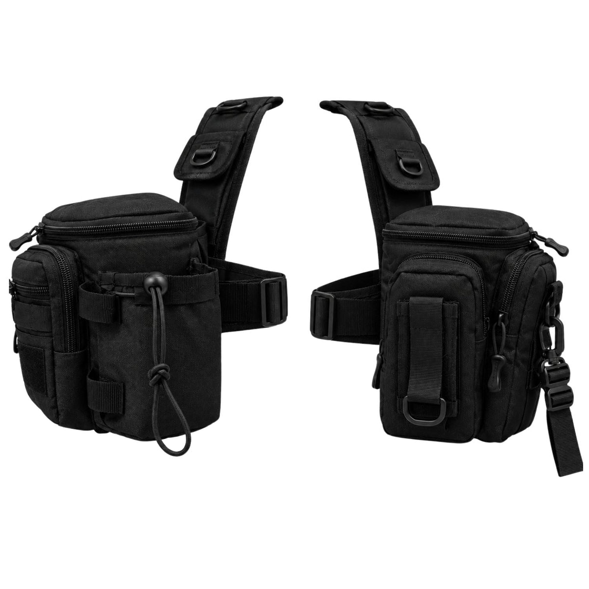 Bolsa táctica de hombro tipo bandolera con cinturón y muchos compartimentos - foto 3