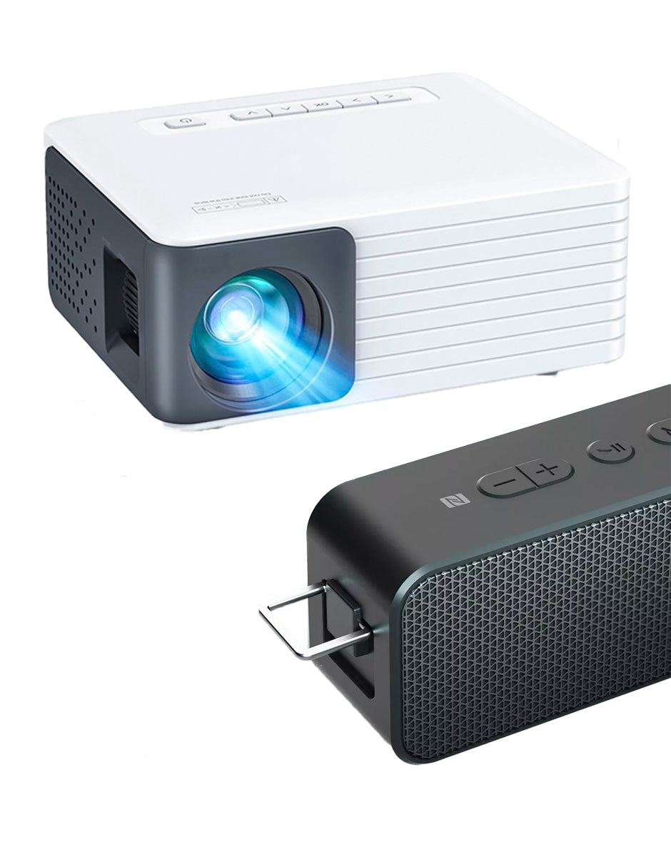 Combo Proyector Portátil Mini YOTT Petukita Box Luz Led + Bocina Portátil