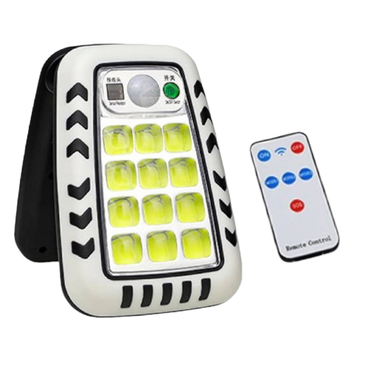 Luz solar con sensor y control remoto de 30 W, modelo YX666C
