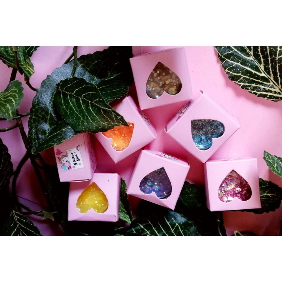 Set de glitters de 12 colores y 48 piezas YY471