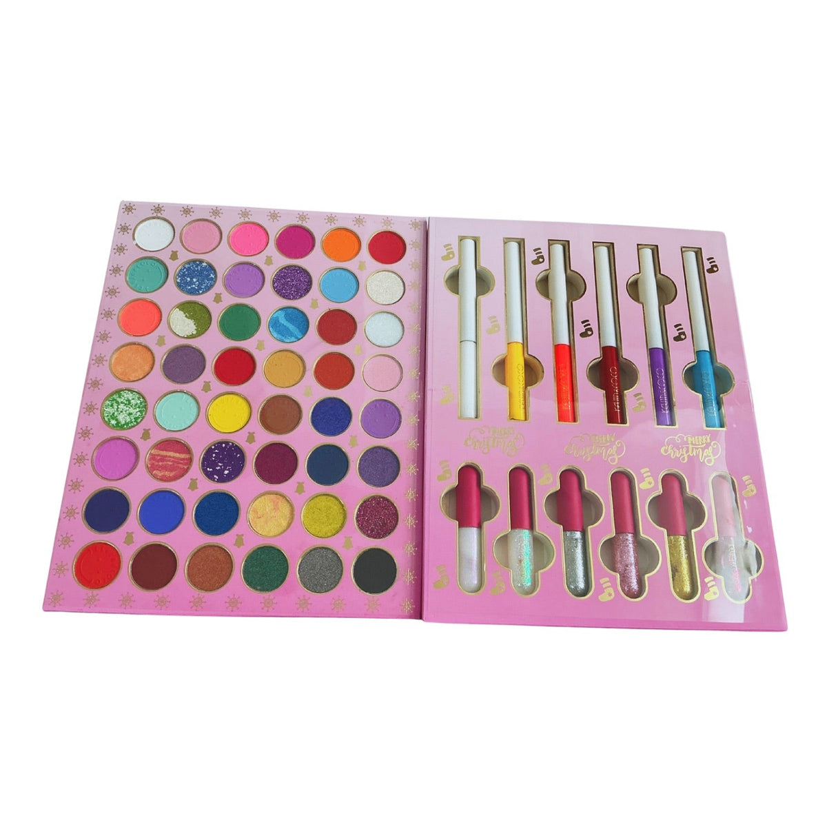 Paleta de 48 sombras y 12 delineadores en un solo estuche
