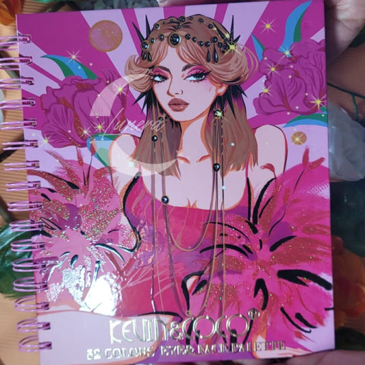 Book de maquillaje con 52 tonos, formato de libro