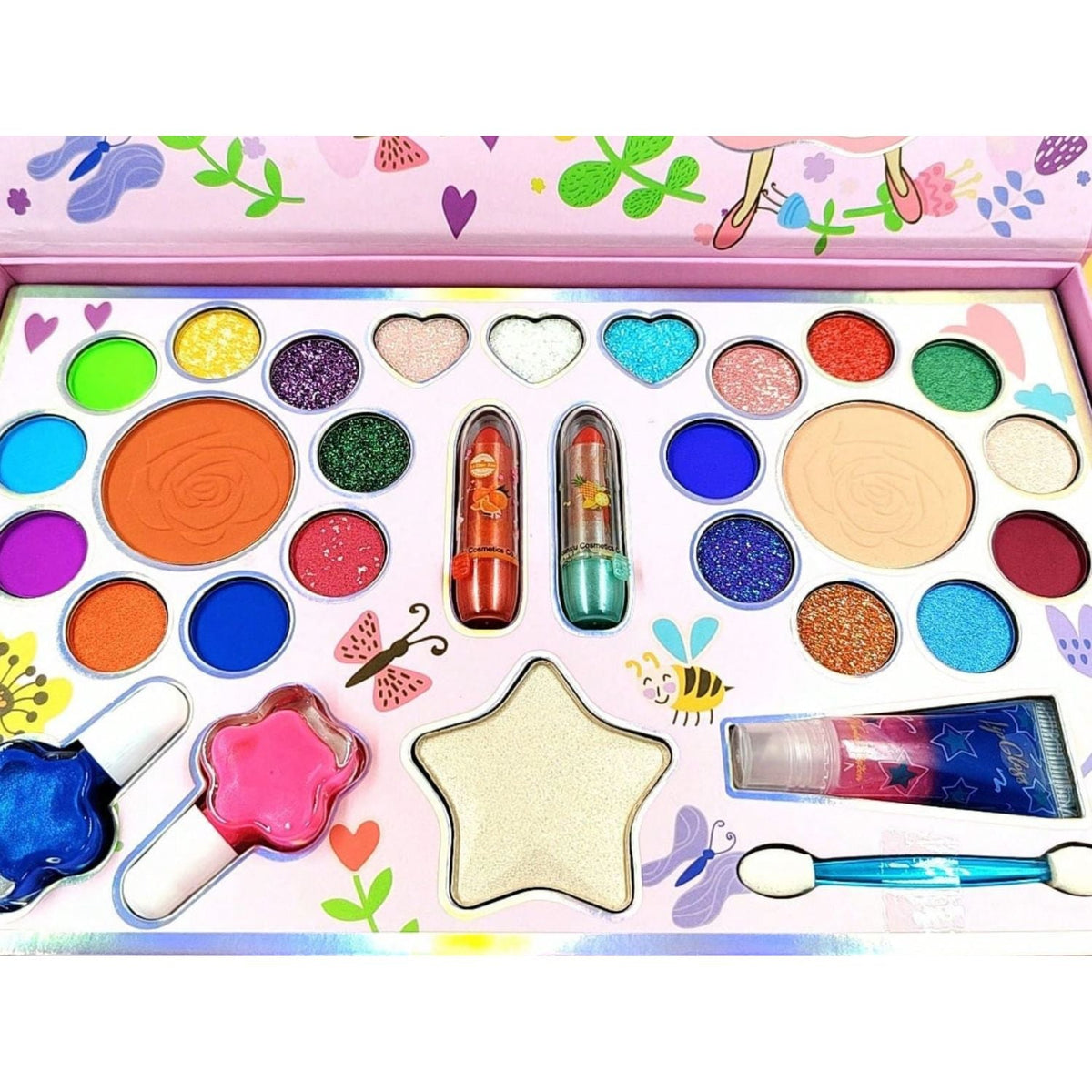 Set de maquillaje de juguete para niñas, cosméticos infantiles - foto 3