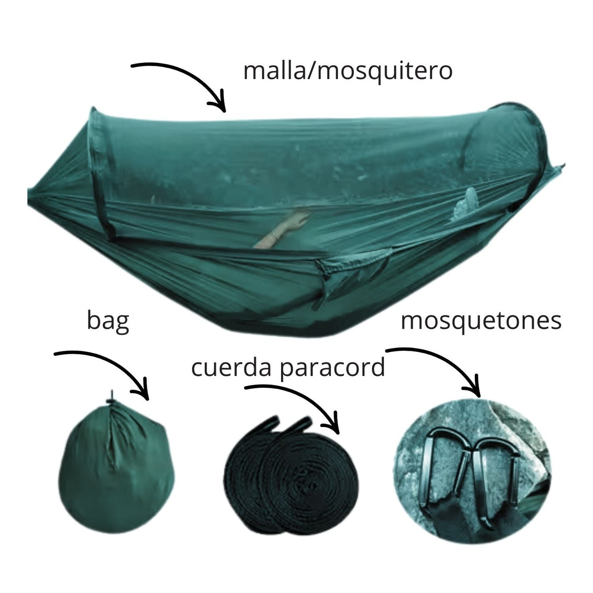 Hamaca de camping con mosquitero integrado ZDY015 - foto 3