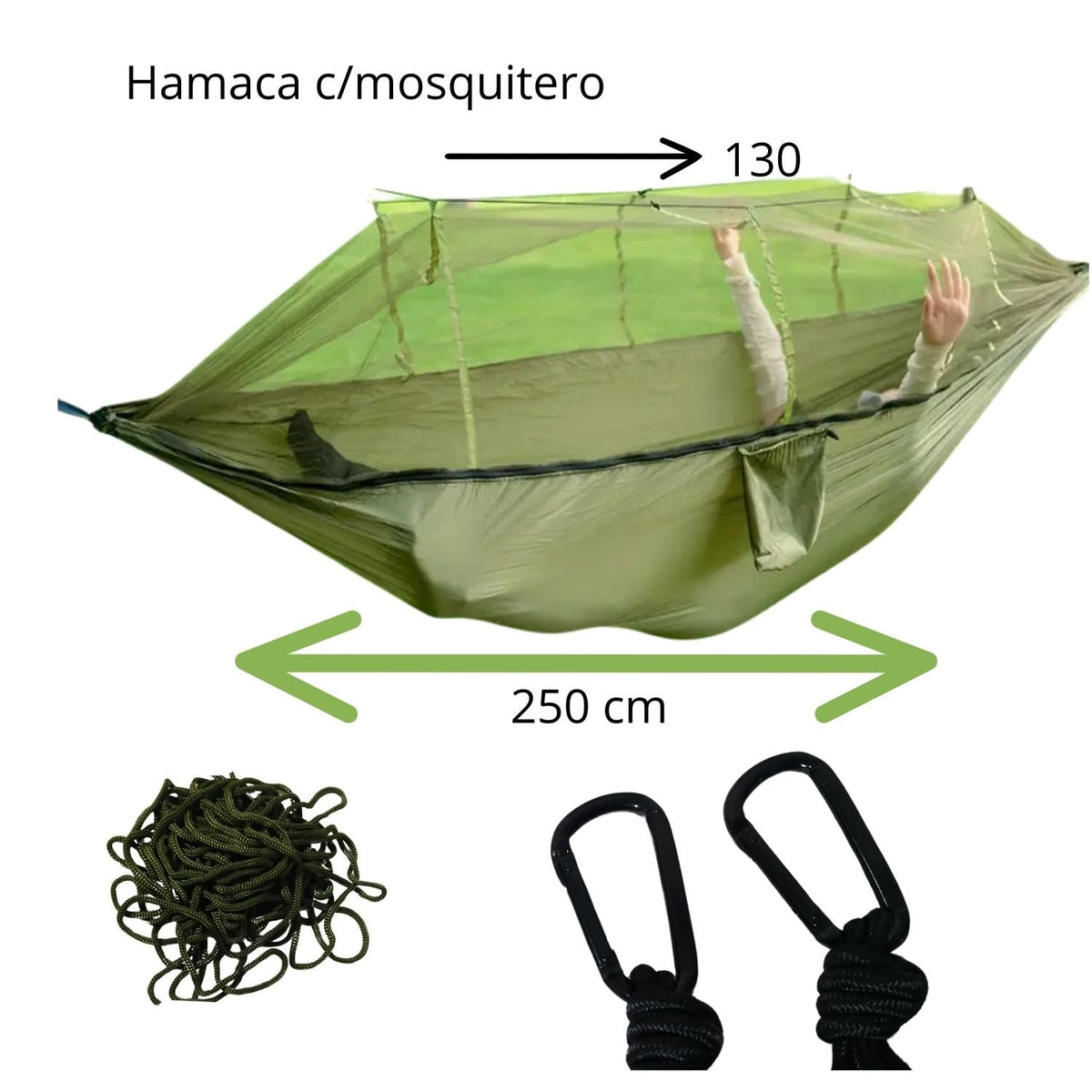 Hamaca de camping con mosquitero, versión ZDY017 - foto 2
