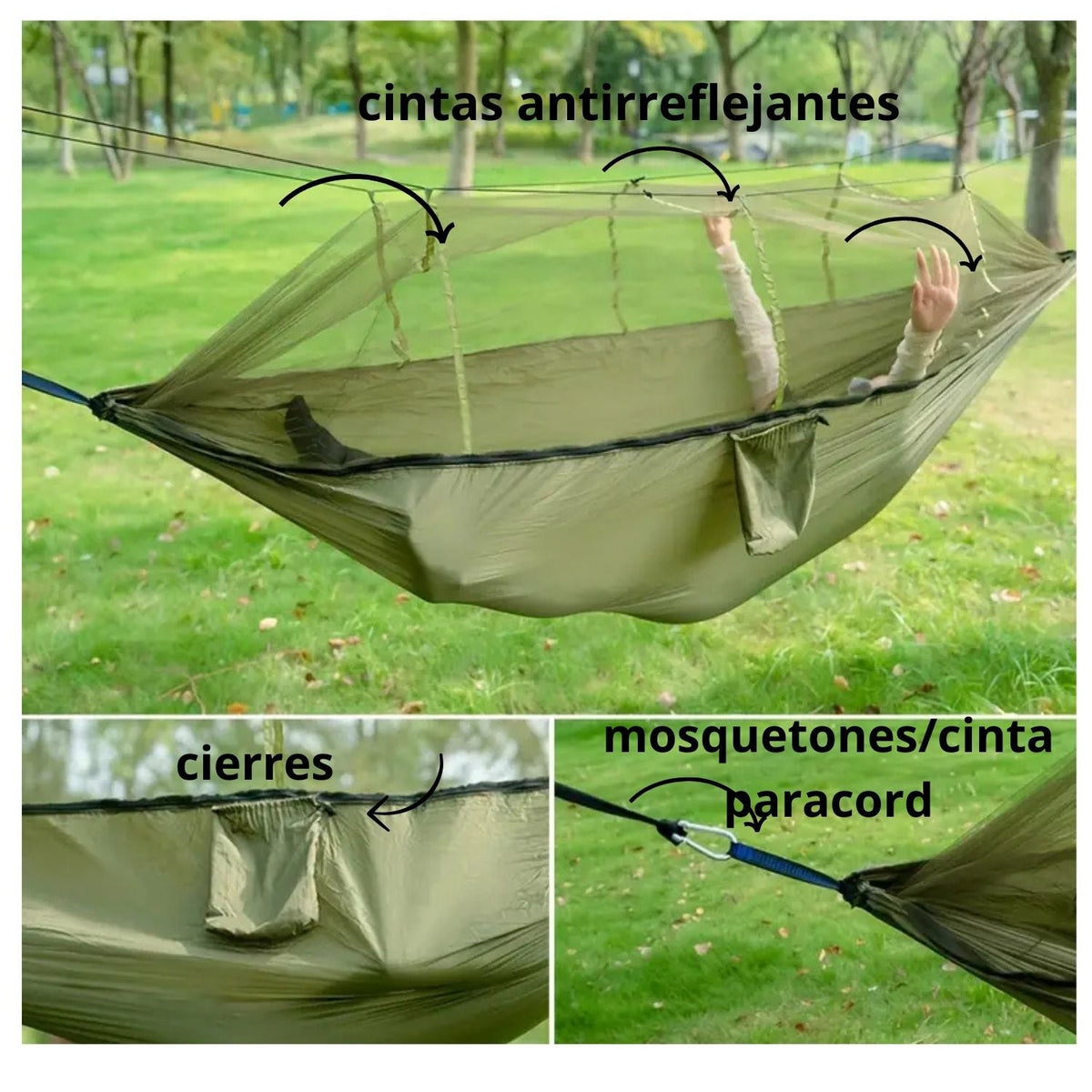 Hamaca de camping con mosquitero, versión ZDY017 - foto 3