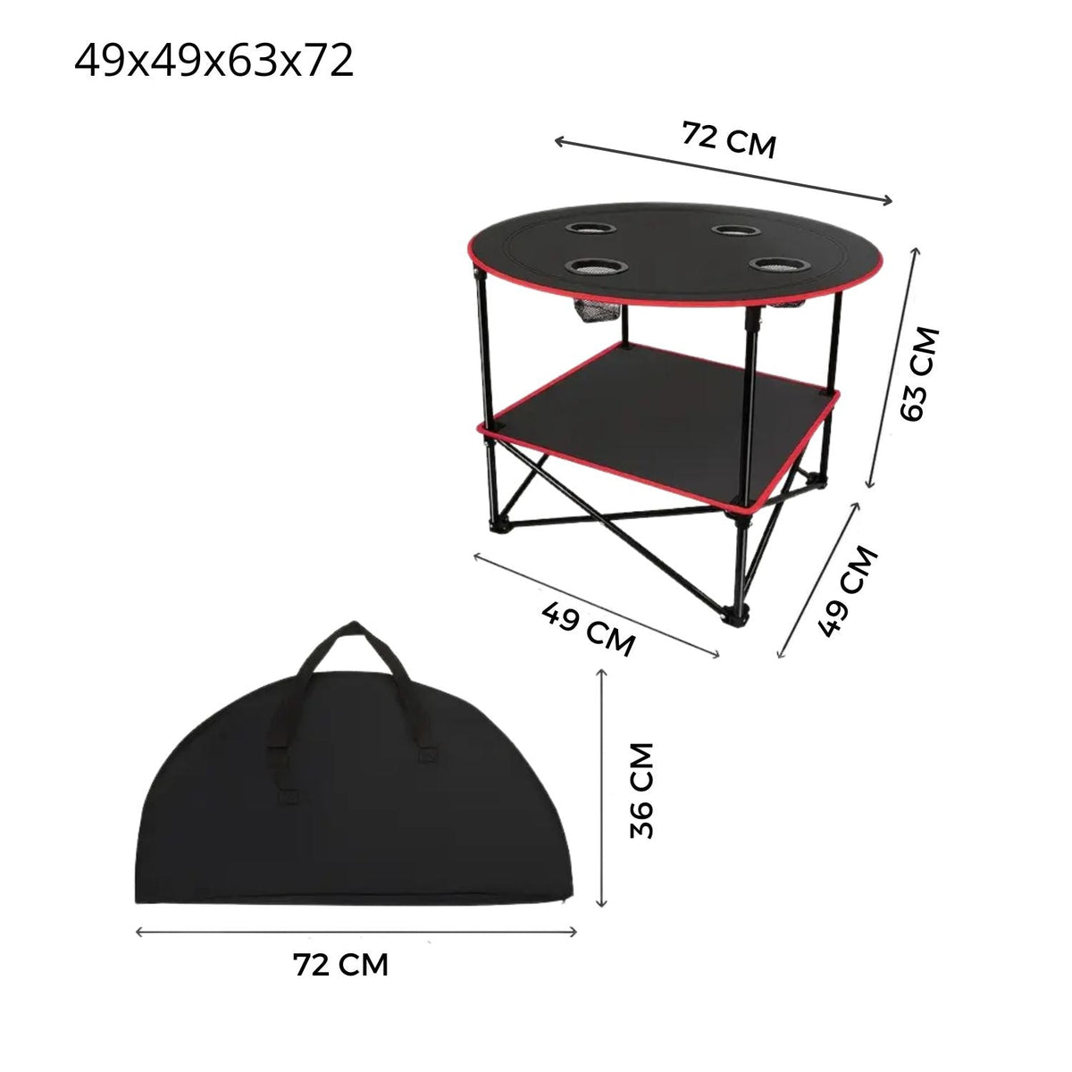 Mesa plegable multifuncional para camping ZDY014 - foto 3