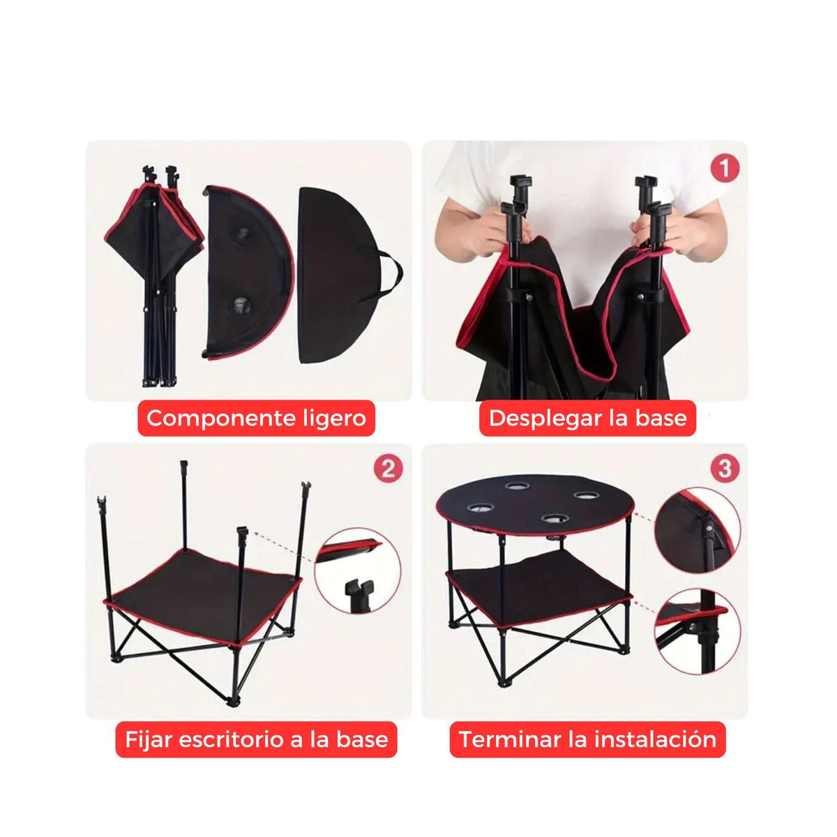 Mesa plegable multifuncional para camping ZDY014 - foto 4