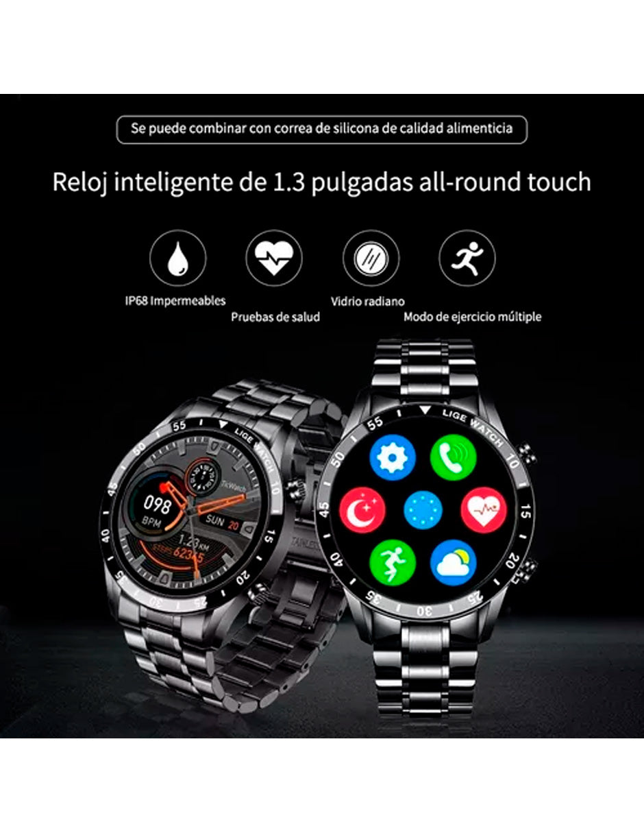 Reloj Inteligente Petukita Box BW0220A PRO 1.3" Caja de Acero Inoxidable Unisex