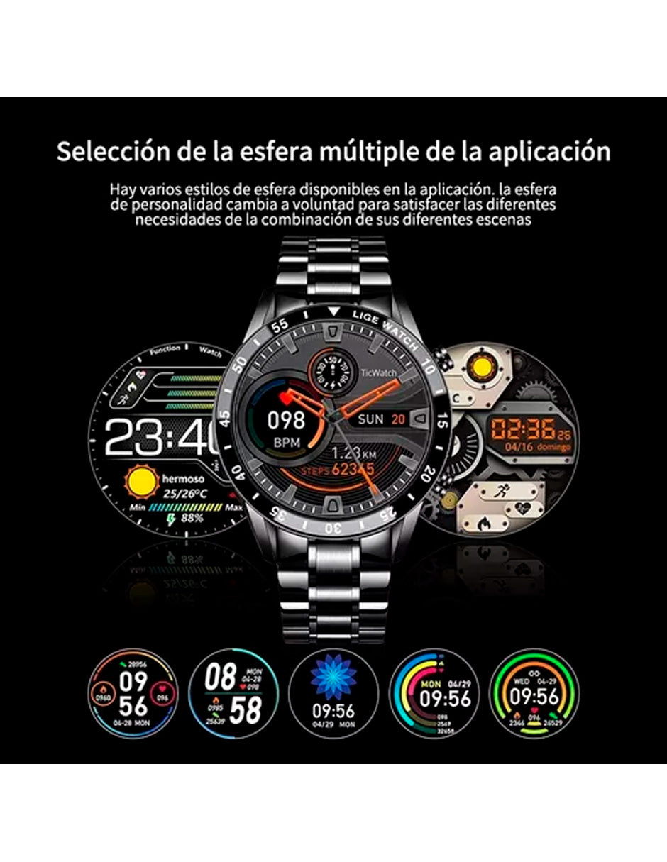 Reloj Inteligente Petukita Box BW0220A PRO 1.3" Caja de Acero Inoxidable Unisex