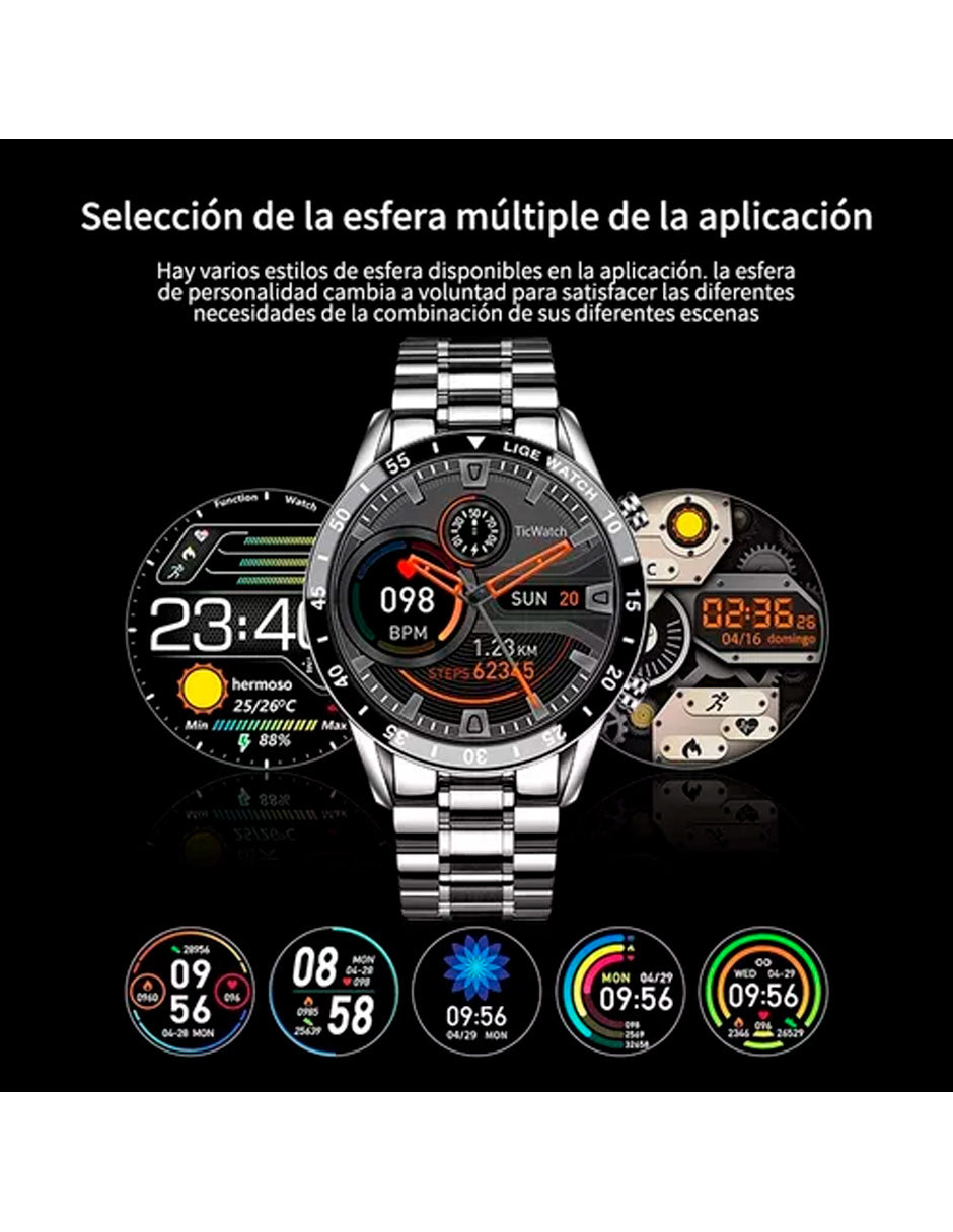 Reloj Inteligente Petukita Box BW0220A PRO 1.3" Caja de Acero Inoxidable Unisex