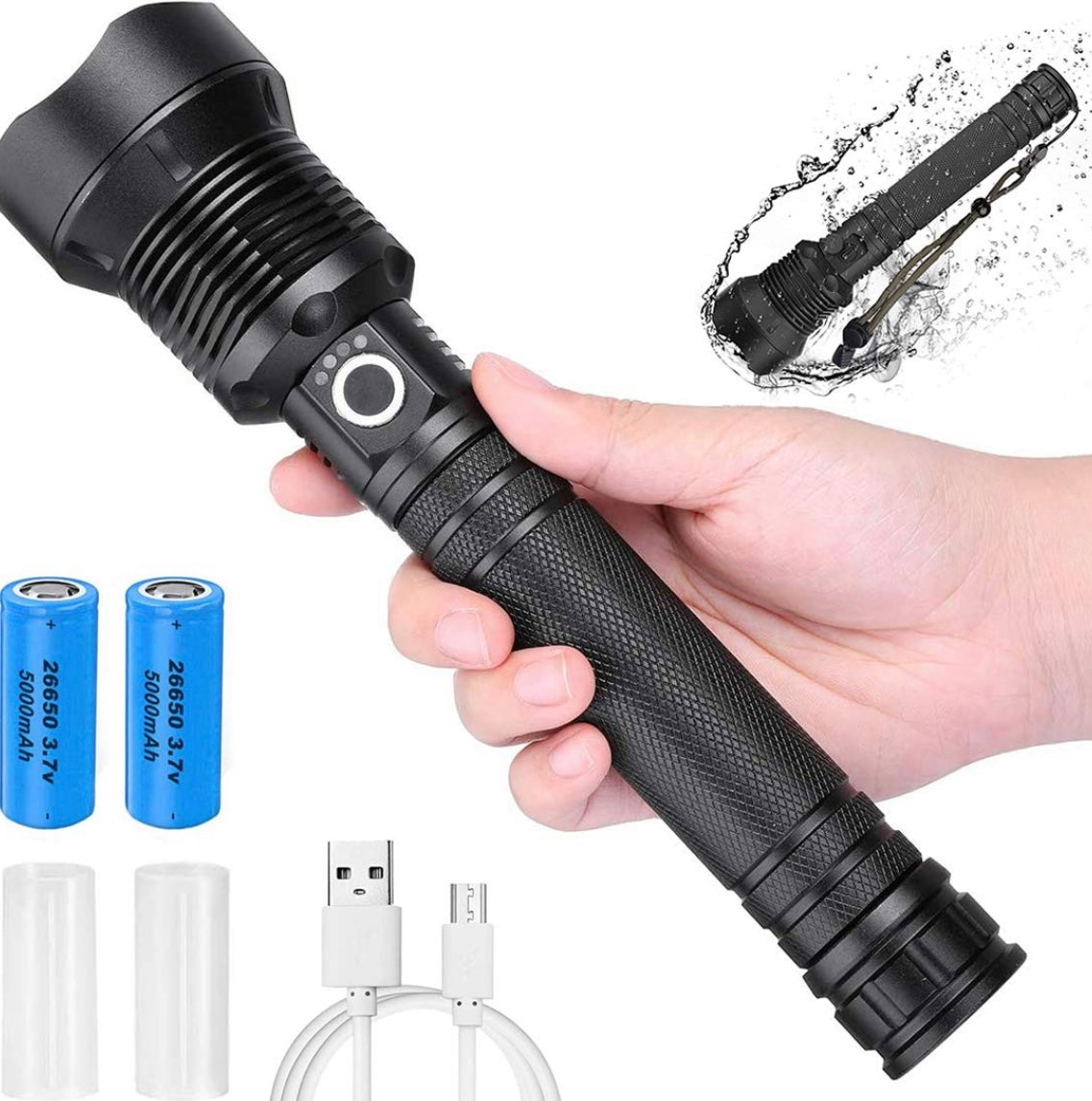 Lámpara LED P90 recargable de 3 modos, modelo DT599