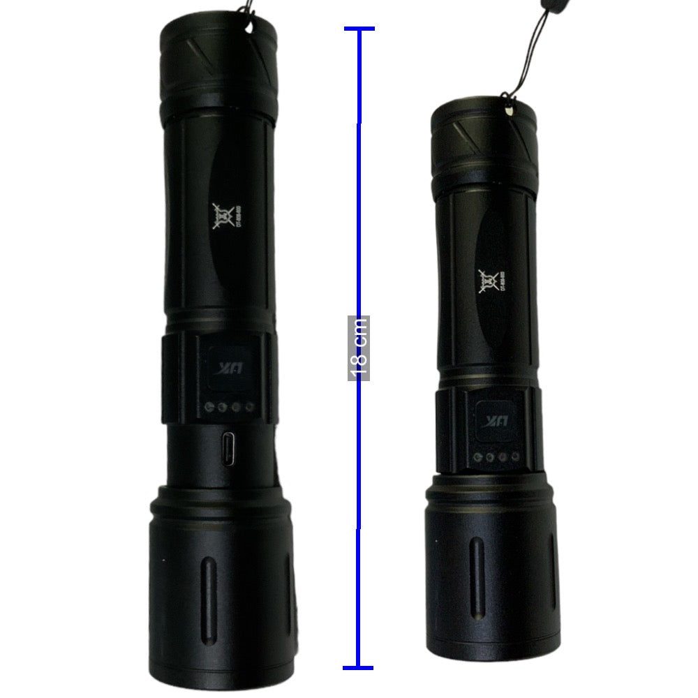 Lámpara LED T180 de 3 modos con zoom y control de carga, modelo DT600 - foto 2