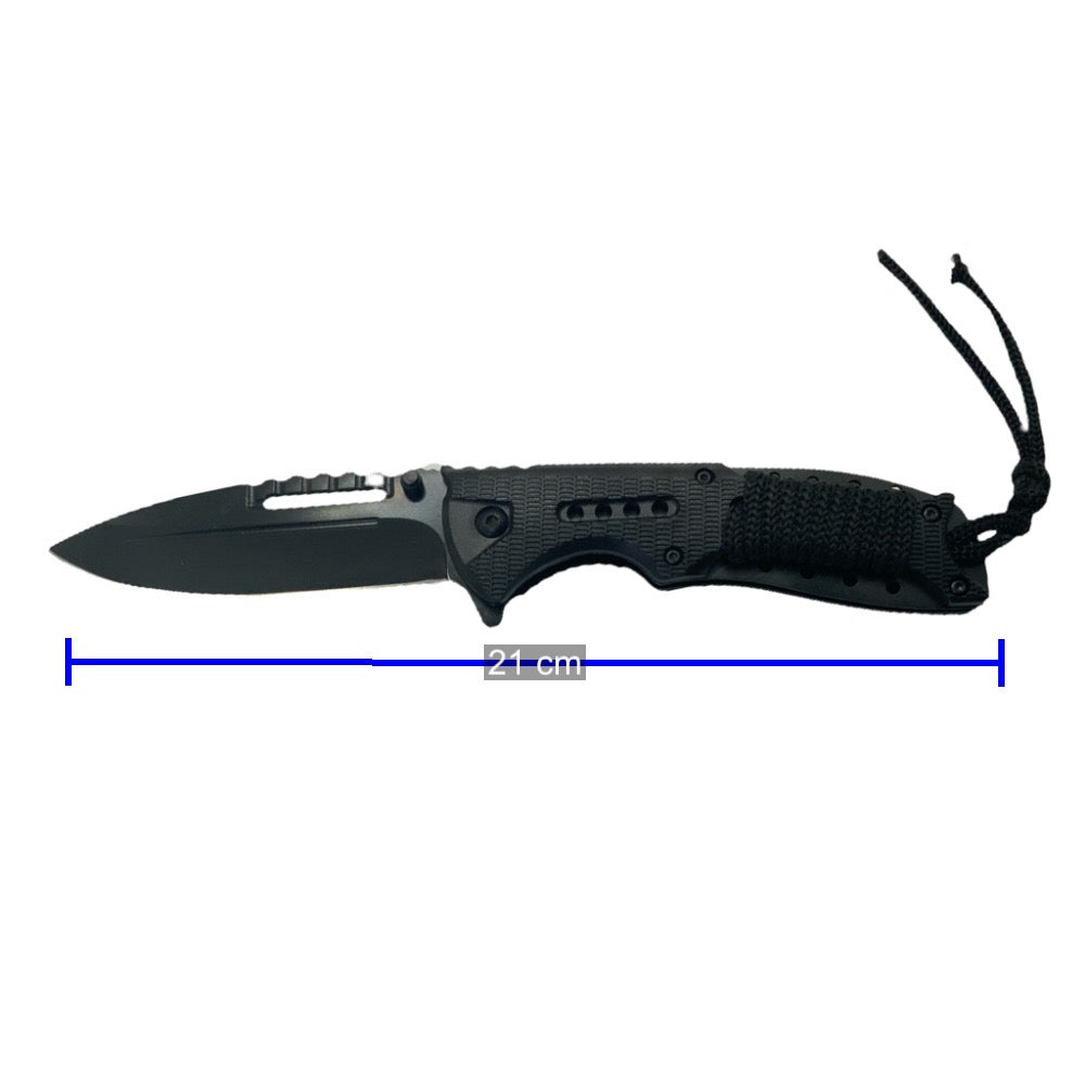 Navaja plegable con cuerda paracord y clip F302 - foto 2
