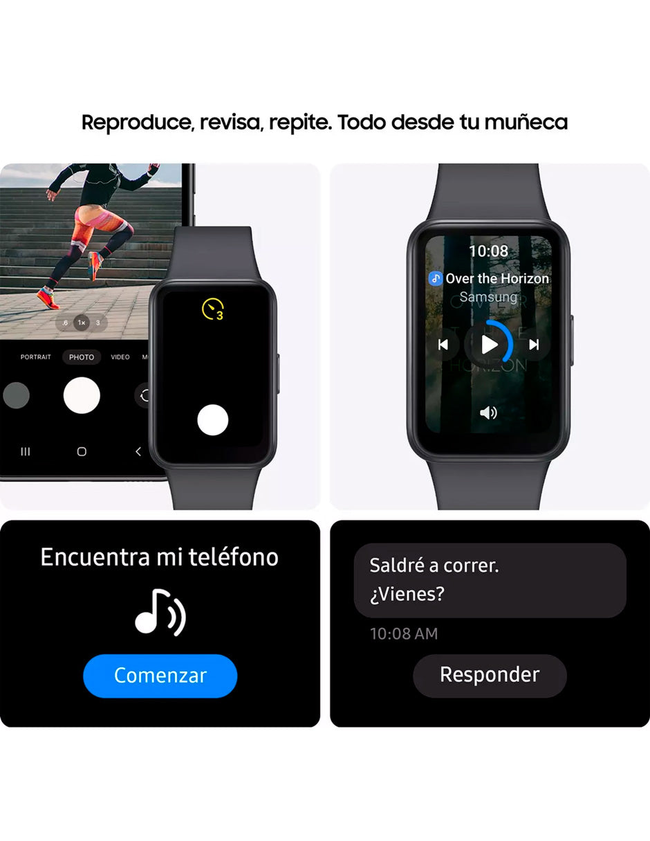 Smartwatch Fit 3 16 MB RAM 256 MB ROM Negro