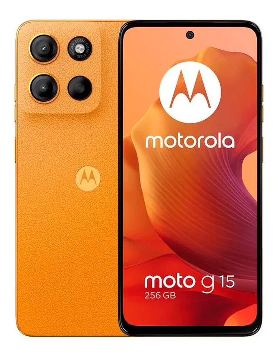 SmartPhone G15, Memoria 4 ram /128 gb, Celular Desbloqueado Naranja