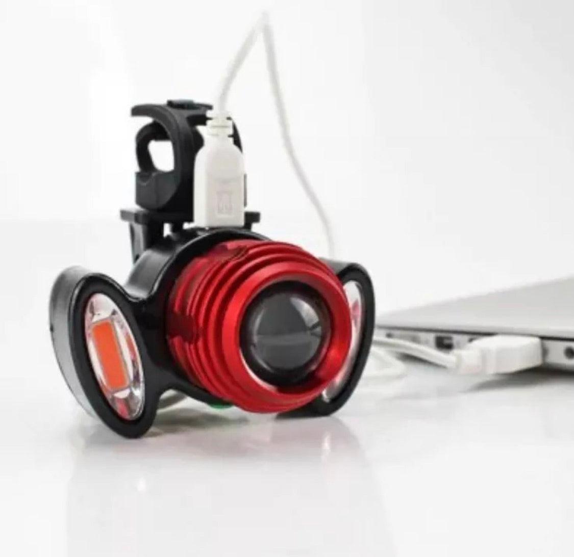 Lámpara T6 de 3000 lúmenes para cabeza y bicicleta con zoom y USB DT216A - foto 4