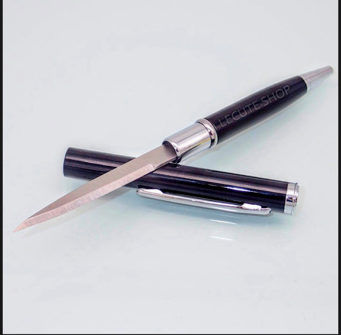 Pluma con navaja integrada discreta de acero JF001 - foto 10