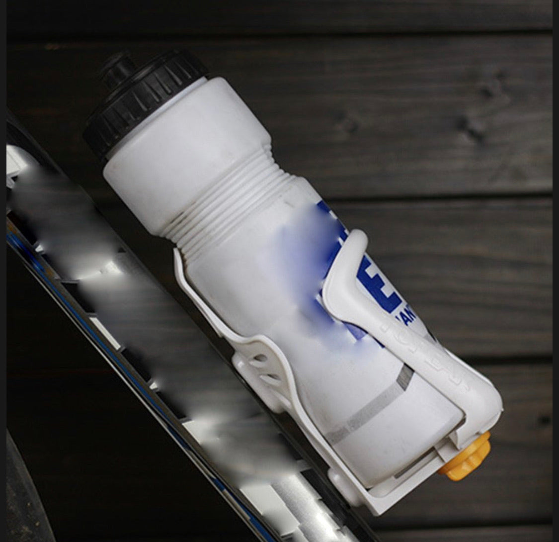 Portabotellas de plástico ajustable para bicicleta de montaña