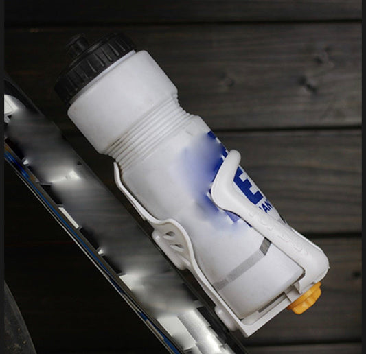 Portabotellas de plástico ajustable para bicicleta de montaña