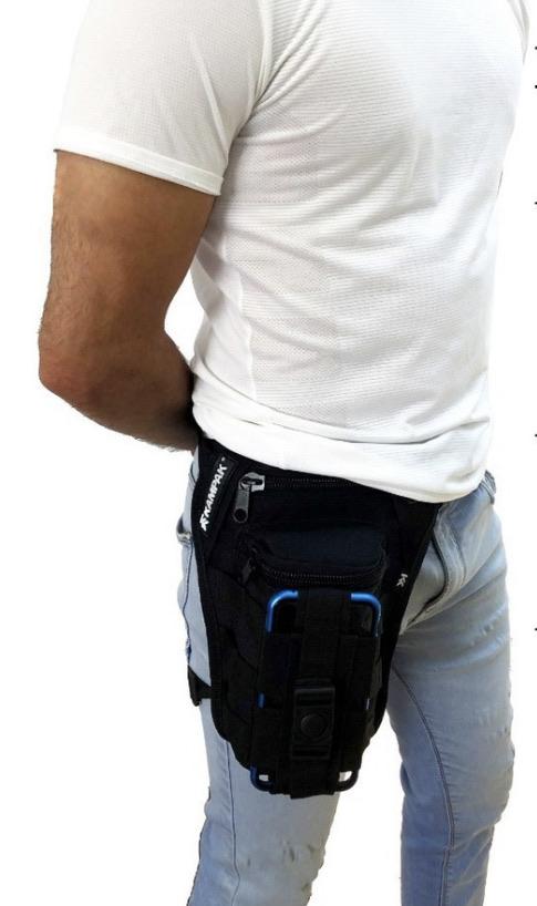 Bolsa piernera táctica 2 en 1 con Molle y cinta de conversión - foto 6
