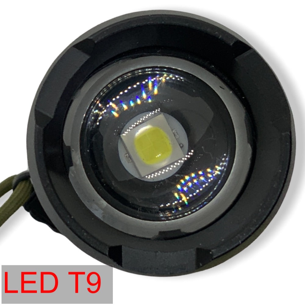Lámpara táctica con zoom LED T9 de 10,000 lúmenes, modelo ST9-3 - foto 3
