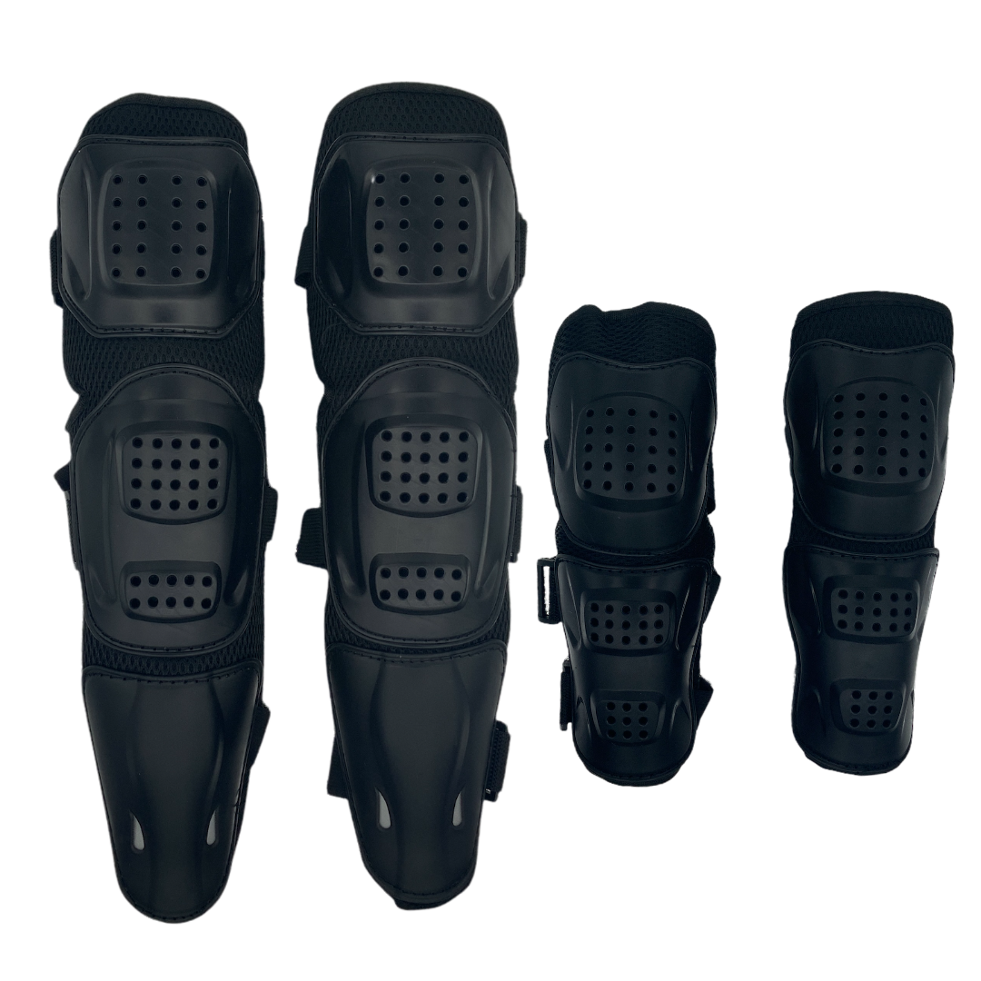 Rodilleras negras de protección para moto y ciclismo - foto 3