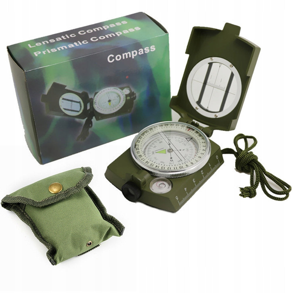 Brújula militar profesional de zinc con carátula fluorescente y funda PJ185 - foto 2
