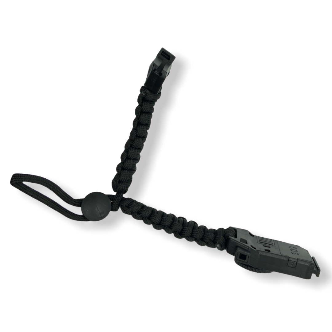 Pulsera de supervivencia 5 en 1 con lámpara, paracord y brújula - foto 2