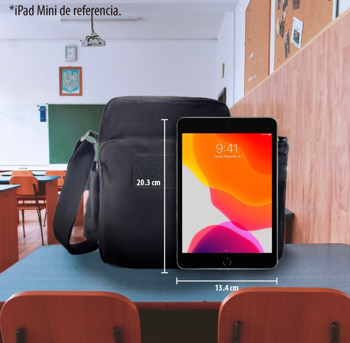Mochila táctica inclinada con porta botella exterior de hasta 1 litro - foto 3