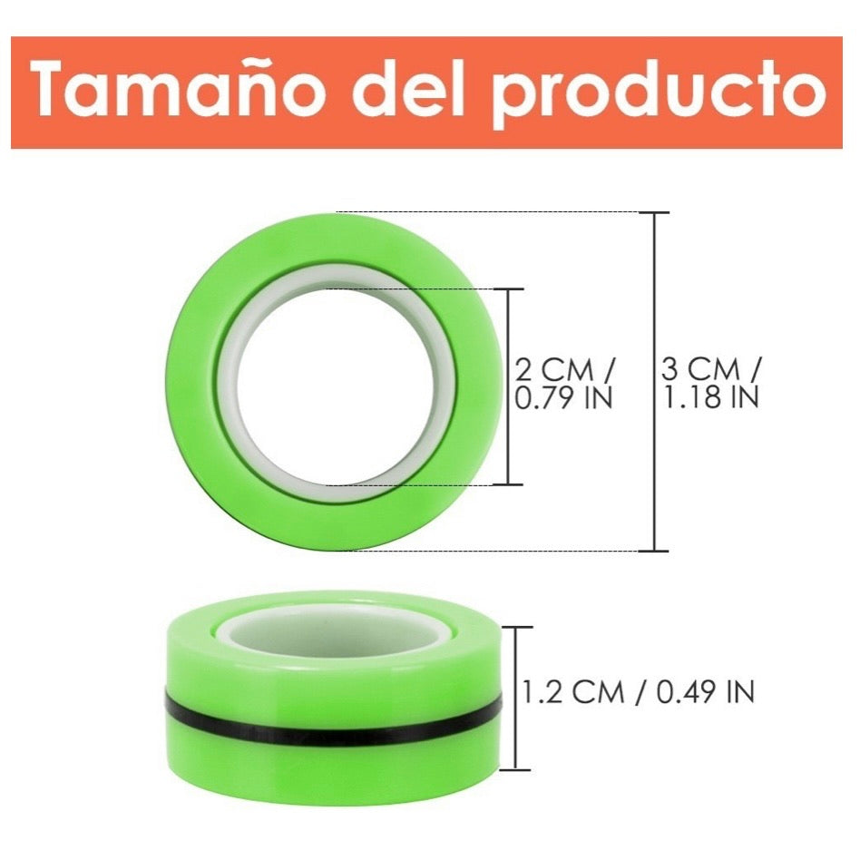 Set de 3 anillos magnéticos giratorios para entretener los dedos - foto 8