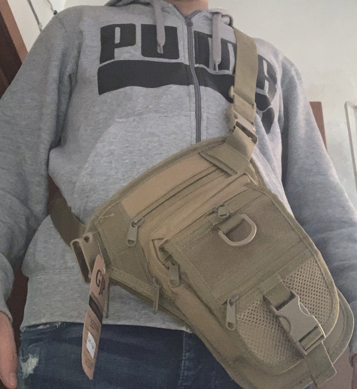 Bolsa piernera táctica 2 en 1 con Molle y cinta de conversión - foto 5