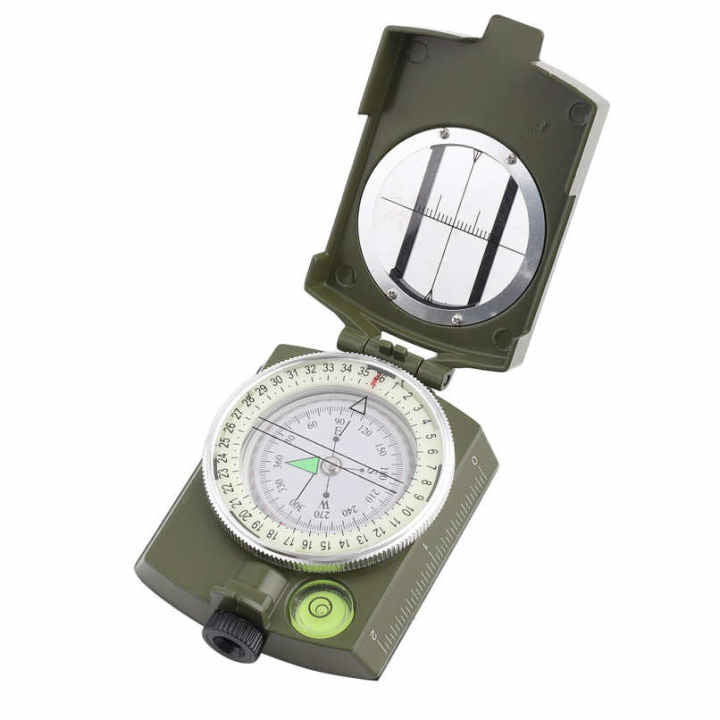 Brújula militar profesional de zinc con carátula fluorescente y funda PJ185 - foto 6